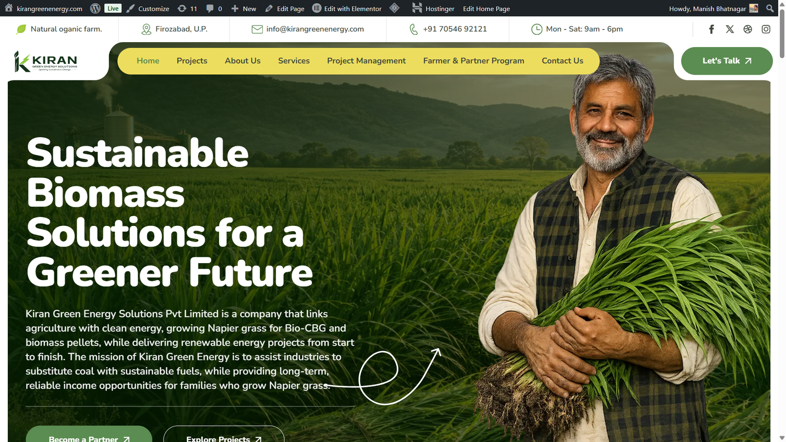 kirangreenenergy.com client of NMBright